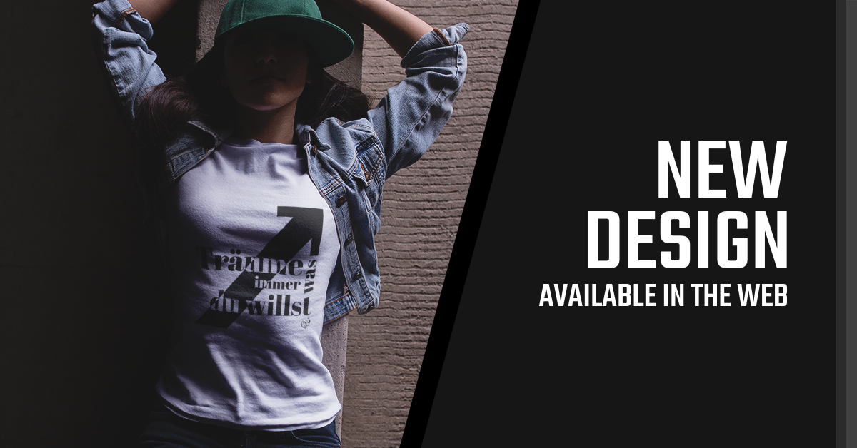 Träume immer was - Damen Organic T-Shirt, Rundhals, in mehreren Farben, 100% Bio-Baumwolle