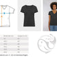Oommm | Blau-Lila  - Premium Organic Damen T-Shirt, V-Neck, in mehreren Farben, 100% Bio-Baumwolle